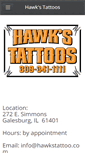 Mobile Screenshot of hawkstattoo.com